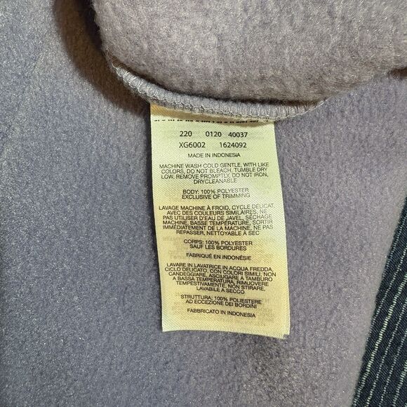 Columbia Fleece Jacket Womens M Purple Zip Up Outdoor Hiking Cozy Layer - Picture 7 of 10